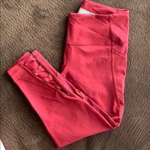 burgundy workout pants